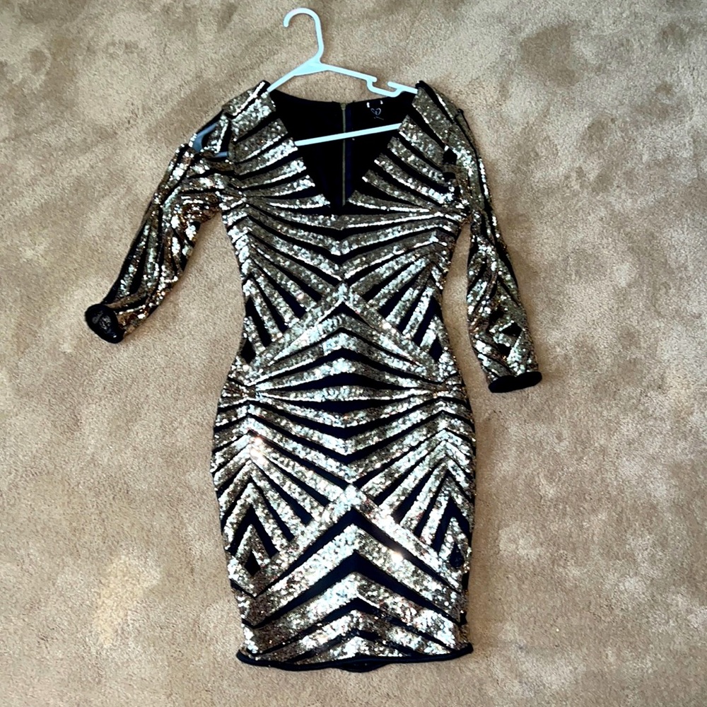 Mini Sequin Dress.